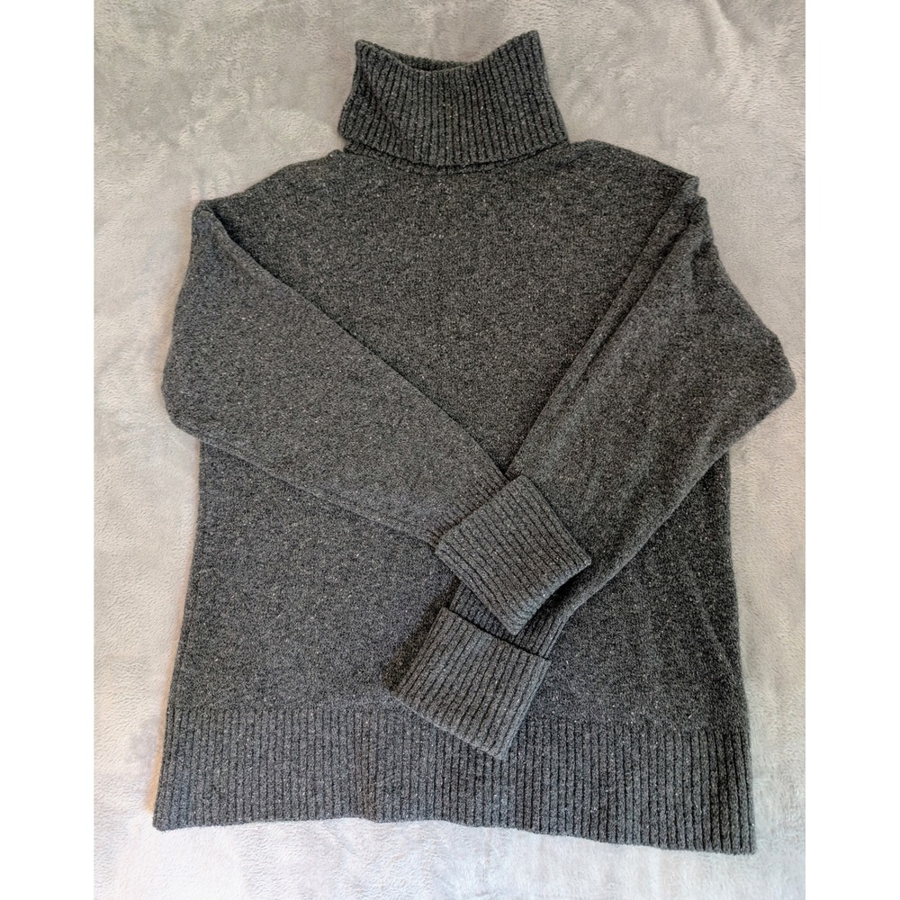 Old Navy SoSoft Turtleneck Sweater Women's S Charcoal Heather Soft Stretch Knit